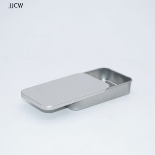 [JJCW] Hộp thiếc rỗng hình chữ nhật bằng kim loại Tinplate Đẩy kẹo Hộp đựng thuốc Hộp lưu trữ YYQ