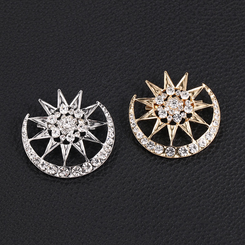 Ghim Cài Áo Hình Ngôi Sao Năm Cánh Đính Đá Zircon Thời Trang Cho Nữ