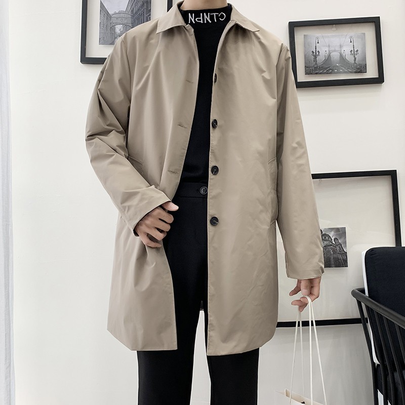 [OD] Áo khoác mangto áo khoác dài Nam phong cách Hàn