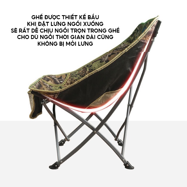 Ghế Xếp Câu Cá Dã Ngoại Camping Cắm Trại Ghế Dựa Ngả Lưng Nướng Thức Ăn Xếp Gọn LY-051