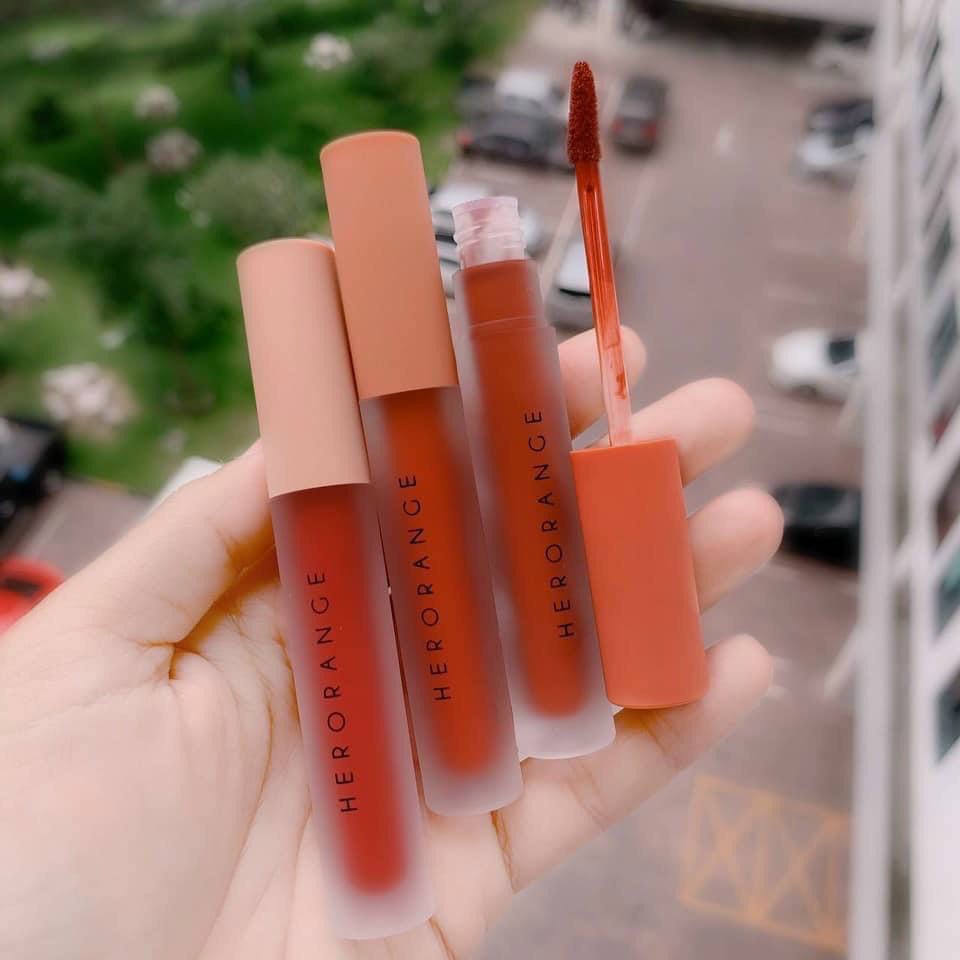 Set 3 Cây Son Kem Lì Herorange Fluffy Lip Glaze | BigBuy360 - bigbuy360.vn
