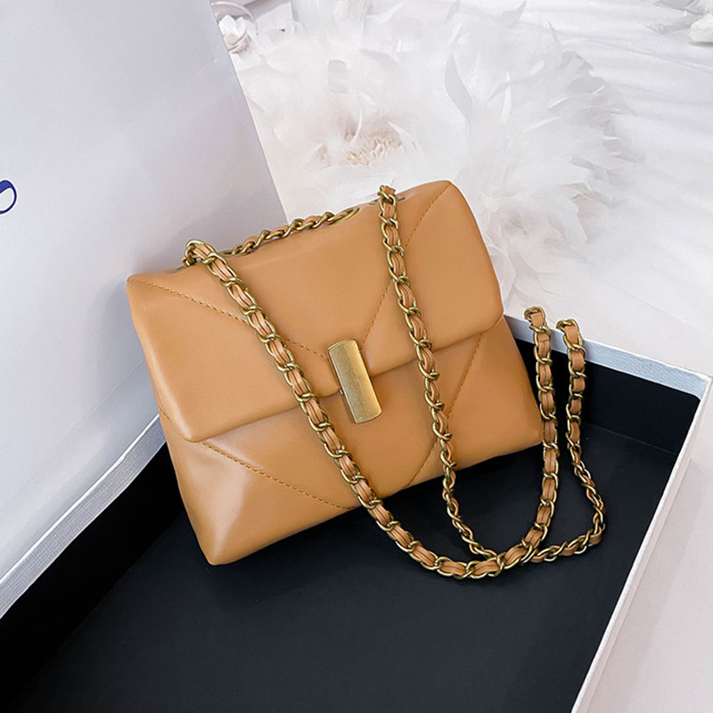 IELGY Túi đeo vai chất liệu da PU dáng vuông hợp thời trang sành điệu cho nữ