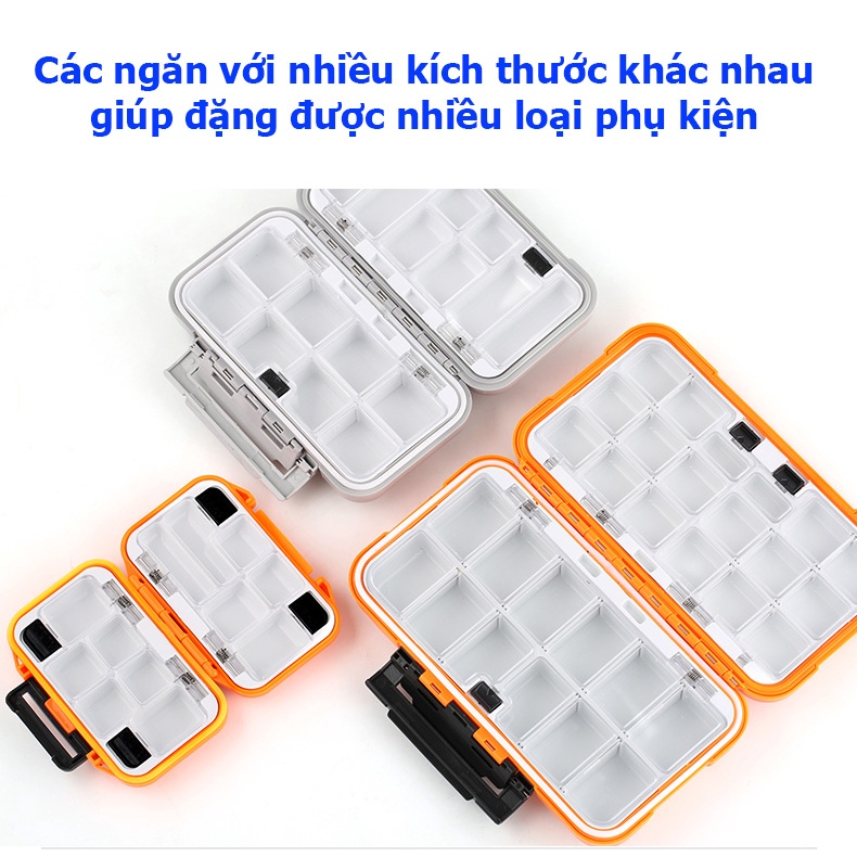 [Cao Cấp] Hộp Đựng Phụ Kiện Câu Cá Đa Năng ABS Chống Nước Chống Va Đập HPK-7