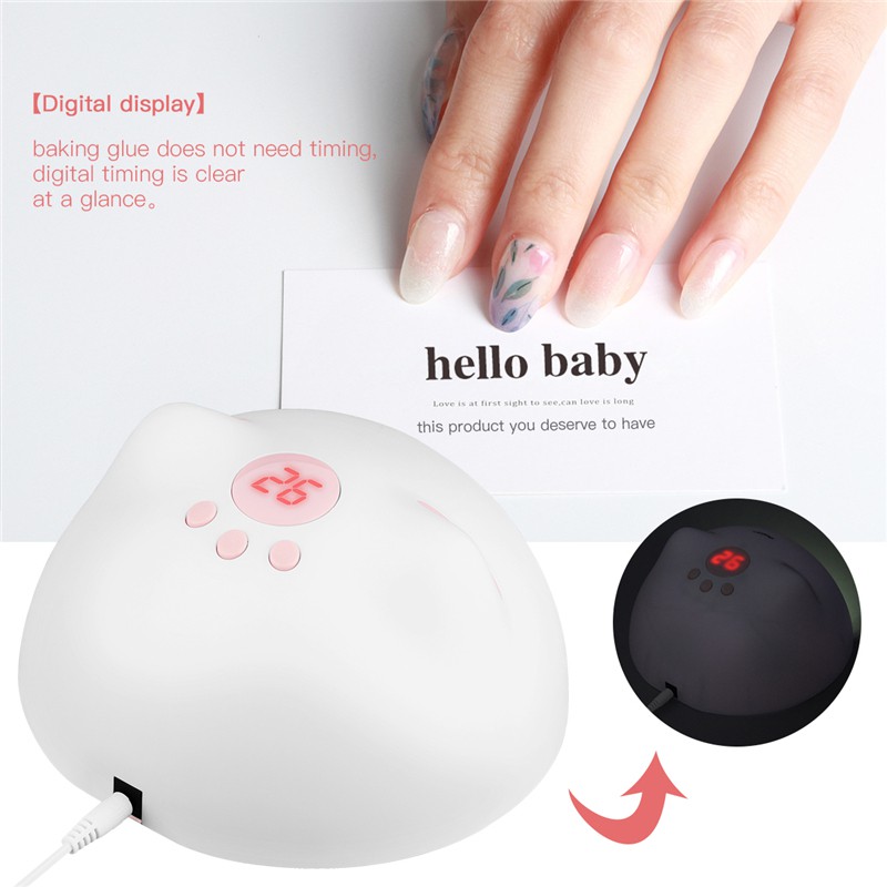 Máy Chiếu Đèn Làm Khô Sơn Cho Móng Tay Ckeyin Cảm Biến Thông Minh Với Màn Hình LCD