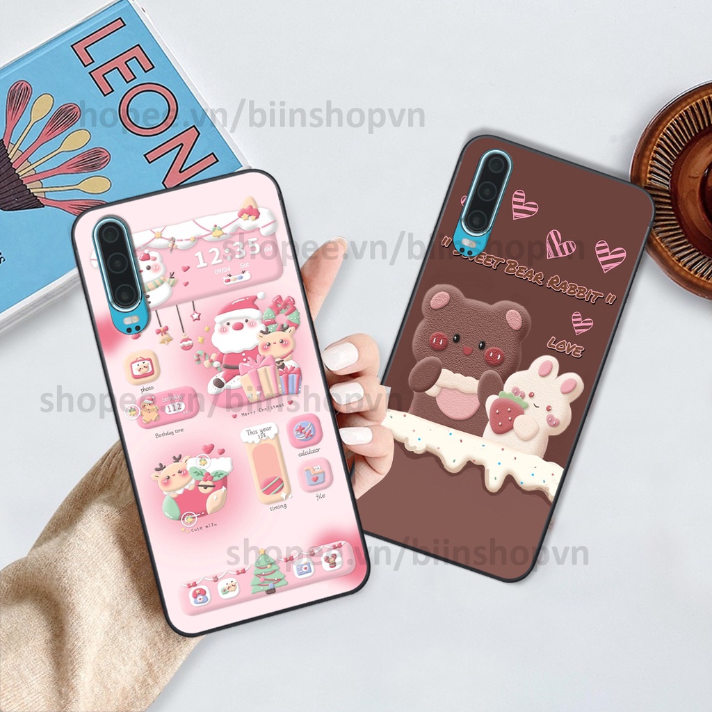 Ốp Huawei P30 / P30 Pro in hình gấu chocolate kẹo ngọt siêu đẹp siêu xinh