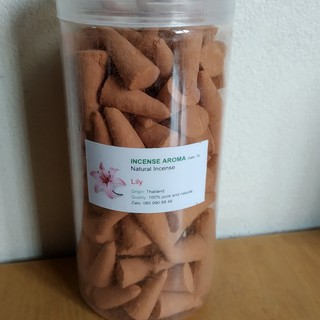 Hộp 128 viên nhang nụ trầm hương thái lan hình nón loại 1 cho mùi hương dễ chịu thư giãn - LILY - SIÊU RẺ