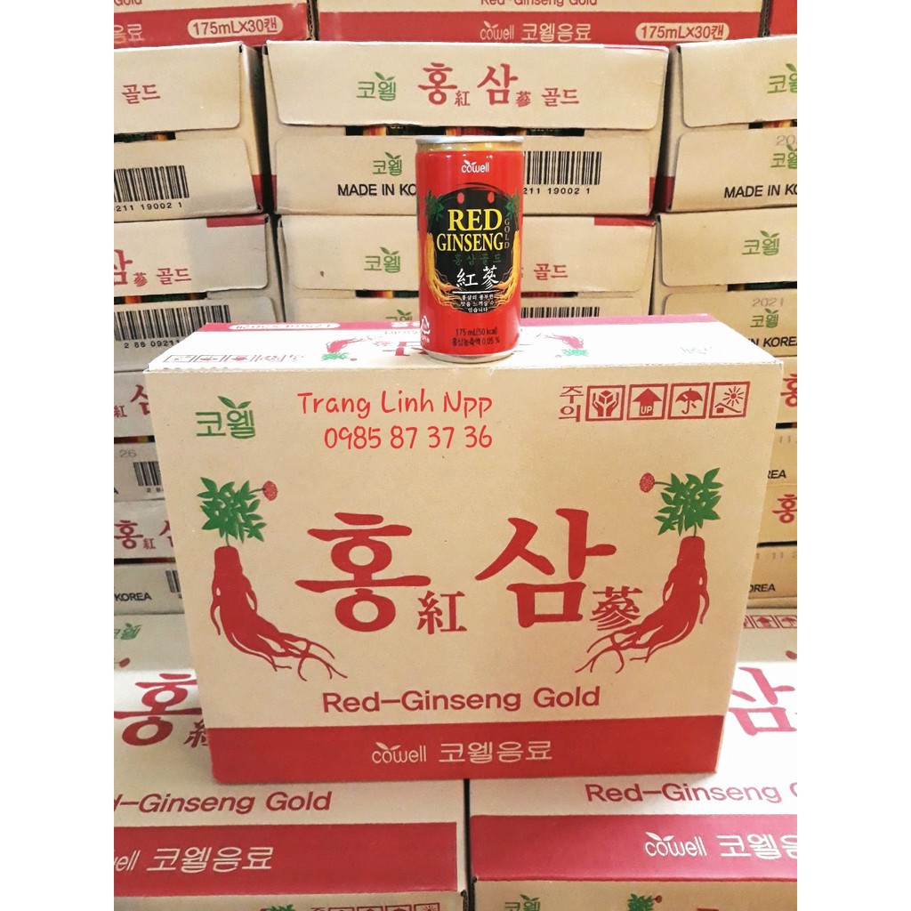Nước Hồng Sâm Korean Red Ginseng Gold 175ml Hàn Quốc, Thùng 30 lon | BigBuy360 - bigbuy360.vn