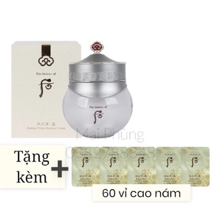 Set kem dưỡng trắng da đêm Whoo Radiant White