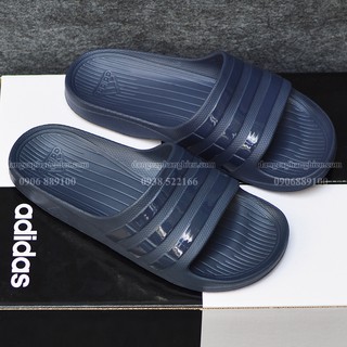 DÉP ADIDAS DURAMO CHÍNH HÃNG MÀU XANH NHỚT SỌC BÓNG
