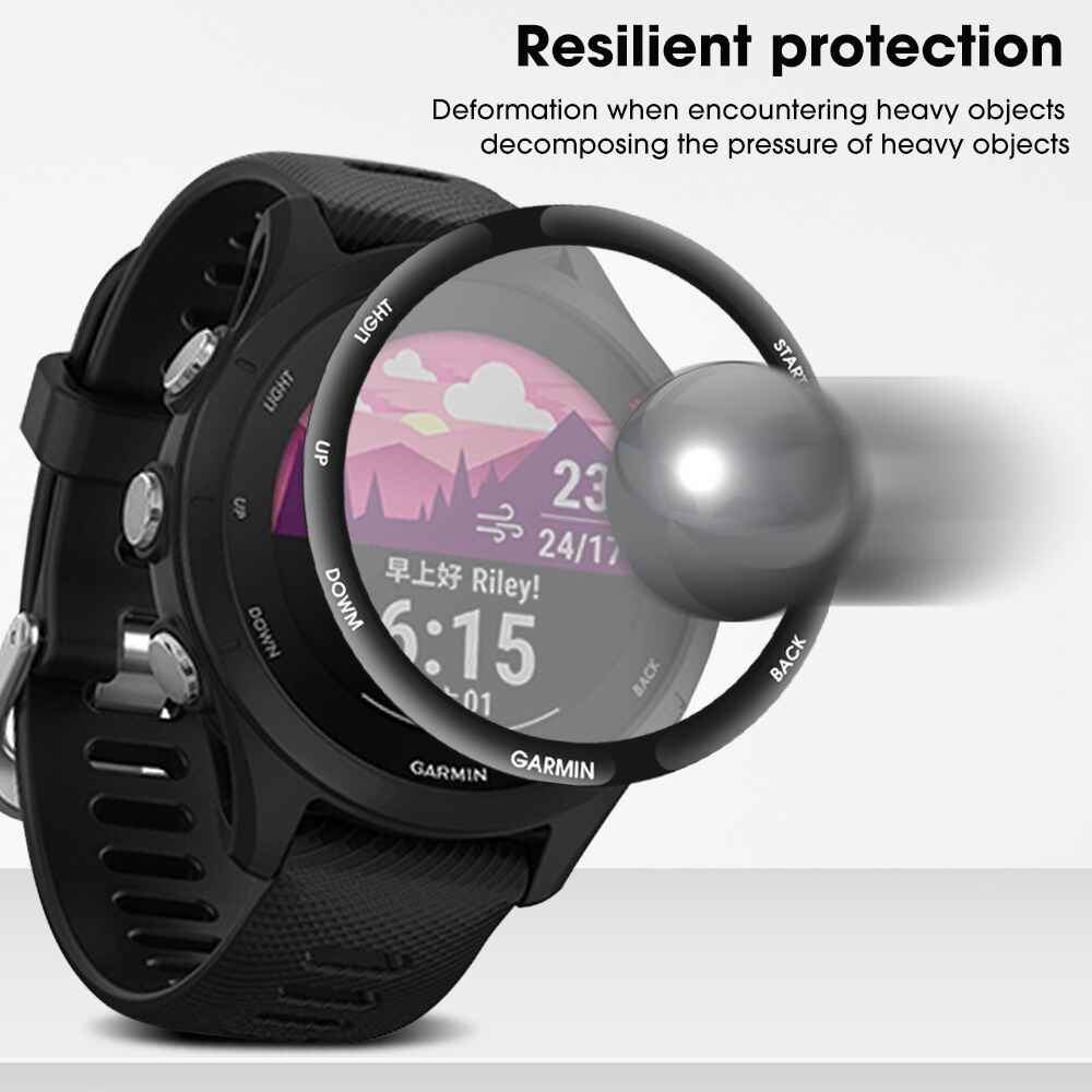 Dán màn hình cường lực dẻo 3D đồng hồ Garmin Forerunner 255 music 255s 265 265s 955 965 full màn hình SWASTORE