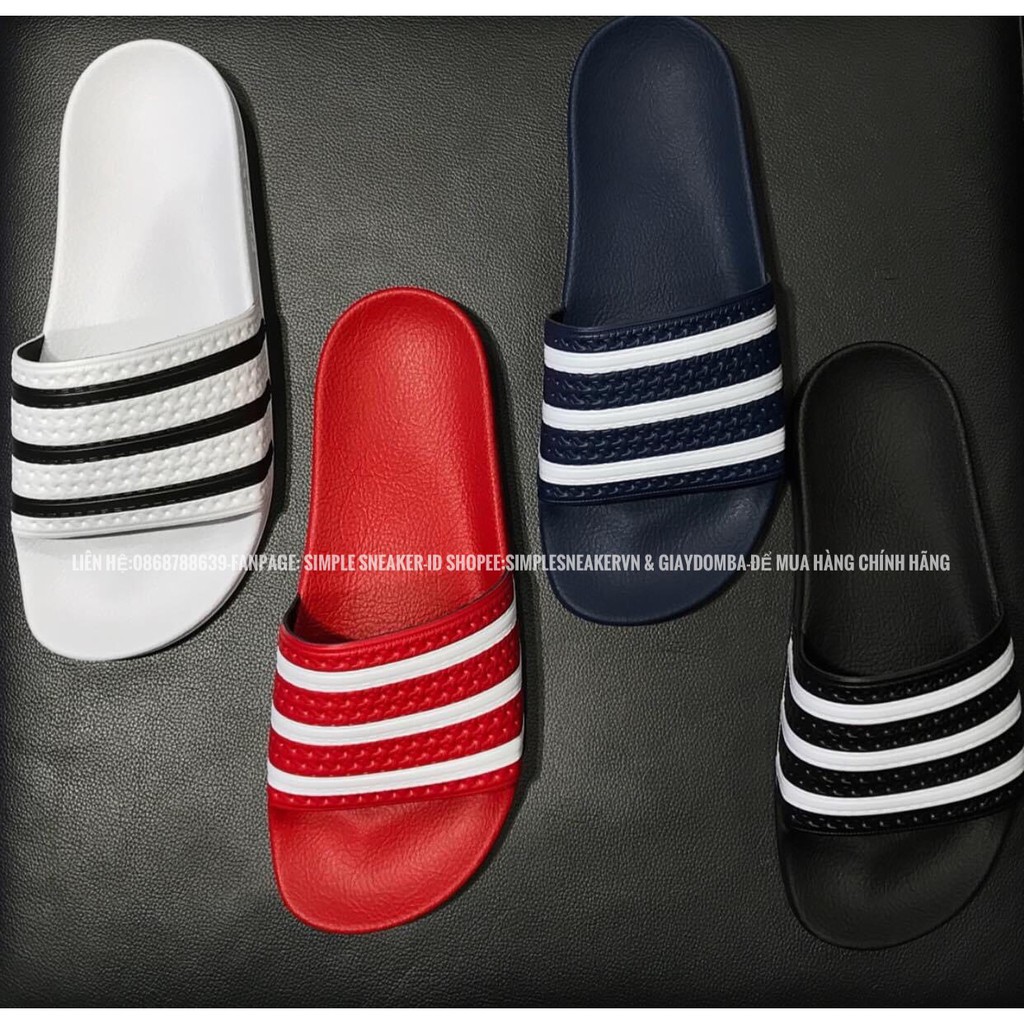 Dép Adidas Adilette🔴FREESHIP🔴Adidas Adilette Slides Chính Hãng Made In Italy - Dép Quai Ngang Nam Nữ Chuẩn Auth [280647]