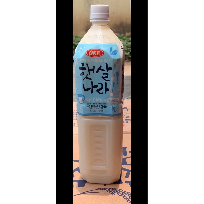 SỮA GẠO KHÔNG ĐƯỜNG OKF RICE MILK (NO SUGAR ADDED) NK Hàn Quốc chai to 1.5L