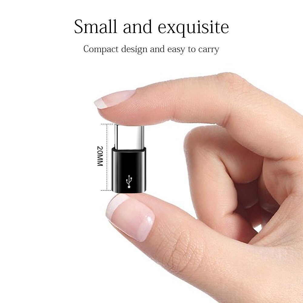 Đầu Chuyển Đổi Micro Usb Sang Type C OTG Cho Xiaomi Mi 10 Redmi Note 9 9S Pro Huawei Oneplus 8 One Plus 7T 7 Samsung Realme 6