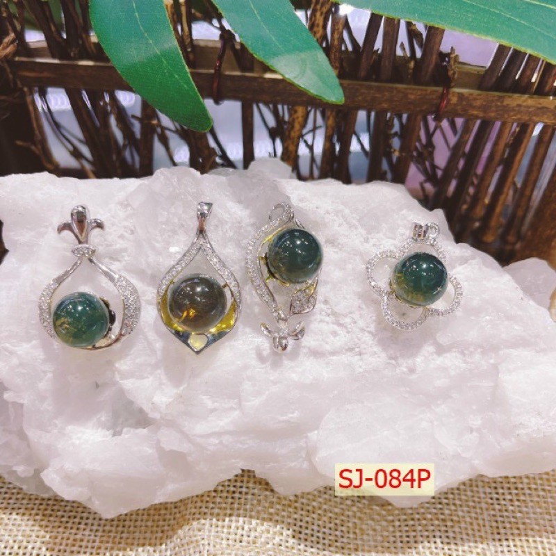 Mặt Dây Chuyền B ạc Hổ Phách Ca-ri-be Siêu Đẹp
