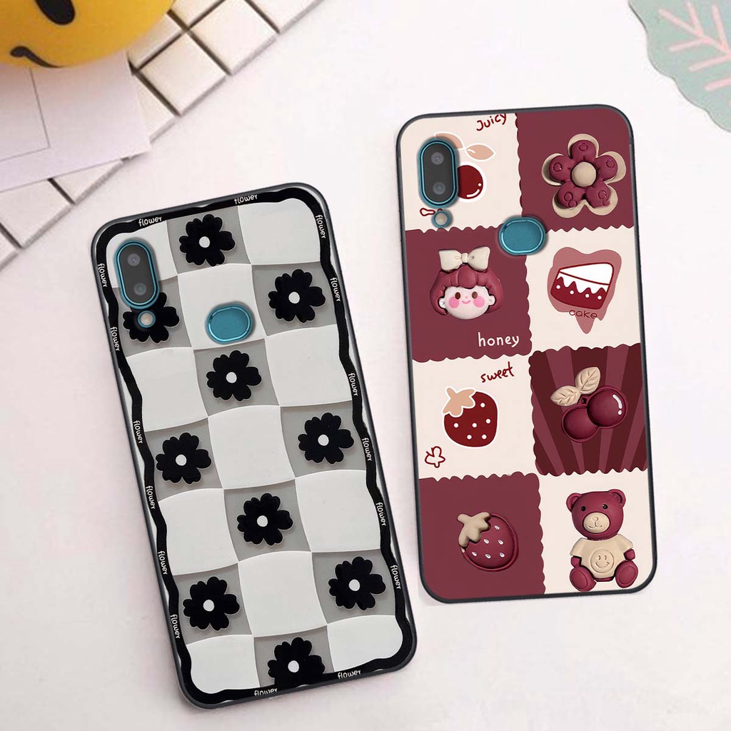 Ốp Samsung A10s in hình trái tim, caro kẹo ngọt đầy cá tính siêu đẹp siêu chất