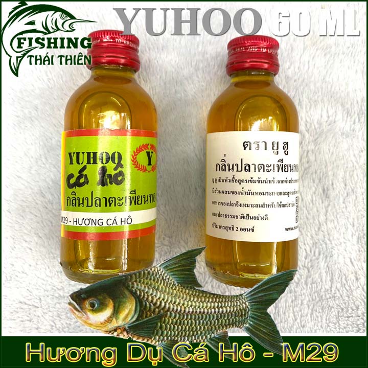 Tinh Mùi Câu Cá Hương Cá Hô Chuyên Dùng Câu, Dụ Siêu Nhạy Chai 60ml Xuất Xứ Thái Lan