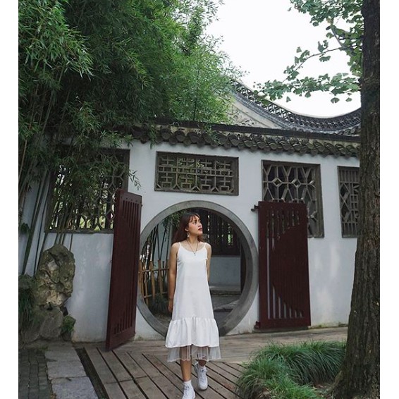 VÁY ĐI BIỂN - RUFFLE CAMI DRESS - VÁY HAI DÂY BÈO ĐẮP VOAN