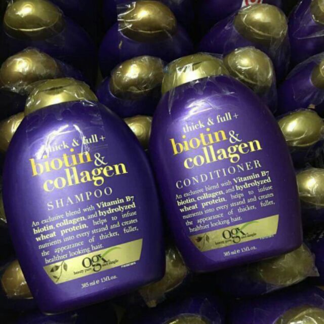 Bộ dầu gội biotin&collagen OGX