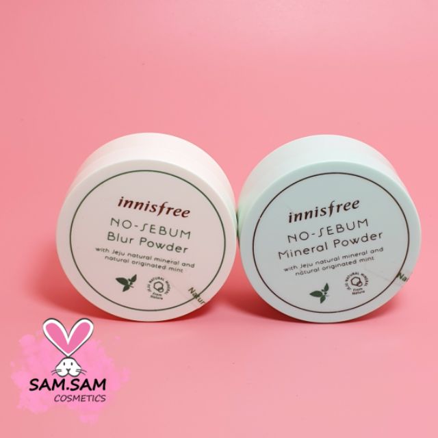 Phấn Phủ Kiềm Dầu Innisfree No Sebum Mineral,Blur Powder | Thế Giới Skin Care