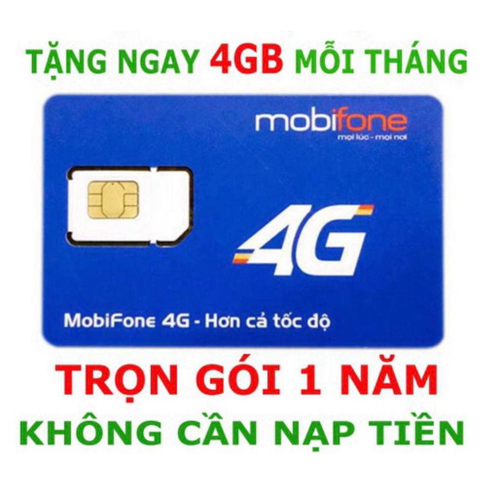 [sale khủng] Sim Mobi Trọn Gói 1 Năm - Vào Mạng Thả Ga Truy Cập Internet Cực Khỏe - Tặng 48Gb