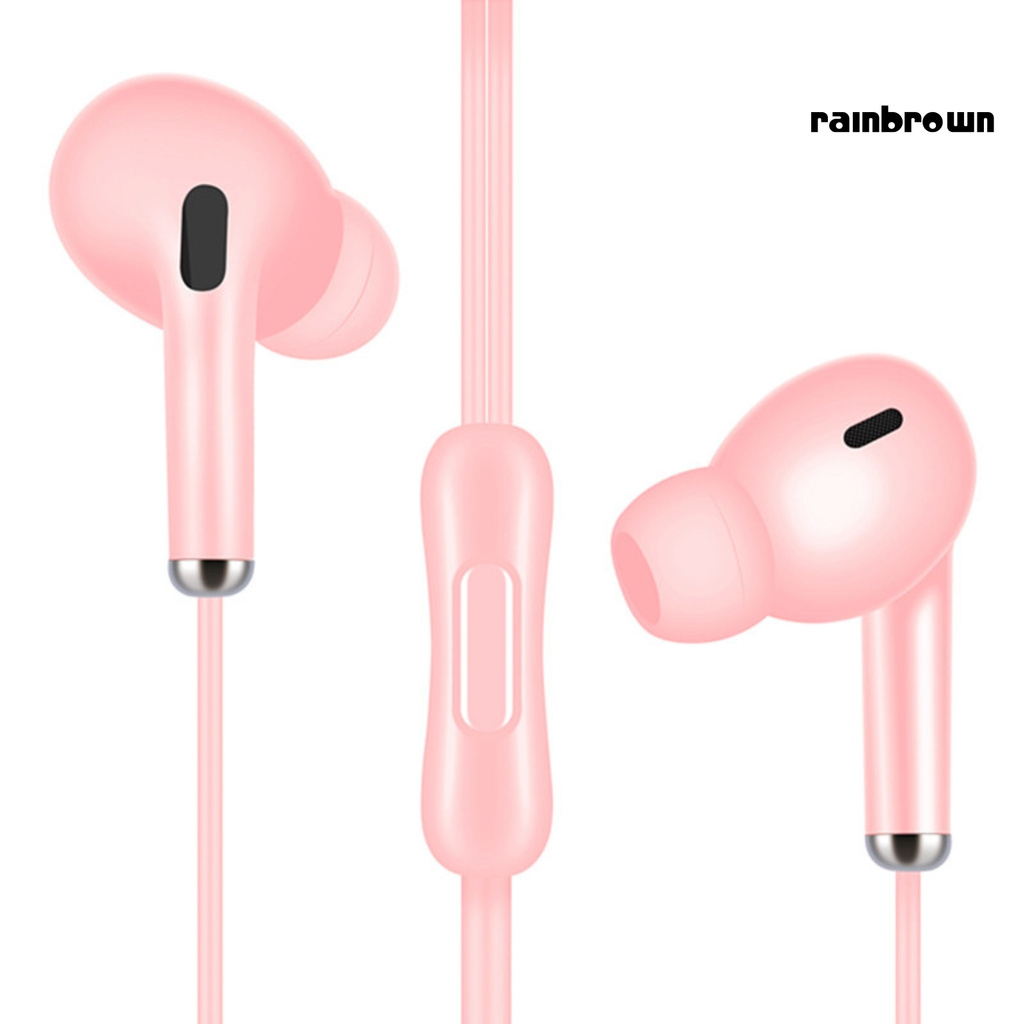 /REJ/ Universal Wired Dynamic Semi-in-ear Headset Earphone Heavy Bass Stereo Headphone