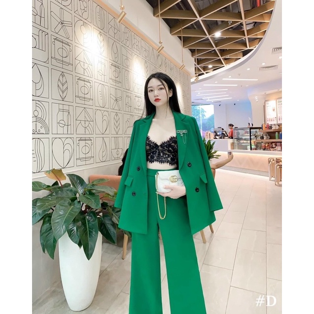 Bigszie Sét vest quần dài tặng kèm bra 50-90kg