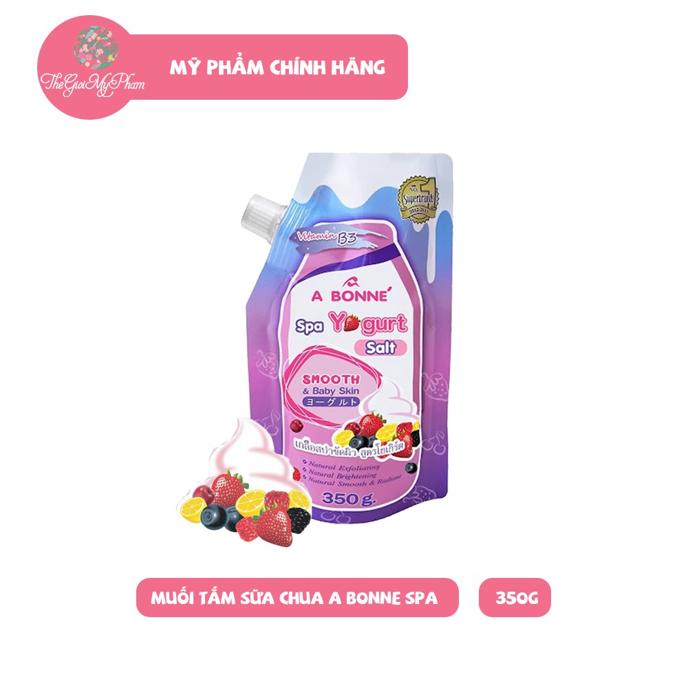 Muối Tắm Sữa Chua A Bonne Spa Yogurt Salt Smooth 350g [ NEW ] - Muối bò