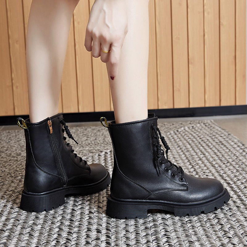 Martin boots new boots platform giày nữ phong cách anh phong cách ins mùa thu và mùa đông phiên bản hàn quốc giày da