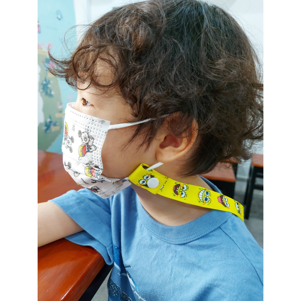 CHO NGƯỜI LỚN VÀ TRẺ NHỎ] Dây đeo khẩu trang hoạt hình dễ thương phong cách Hàn Quốc chống thất lạc-rơi đeo cổ tiện dụng | BigBuy360 - bigbuy360.vn
