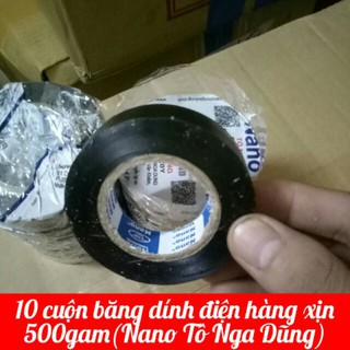 Băng dính cách điện 10 cuộn/01 cây 500gam NANO xịn