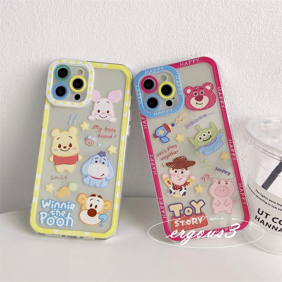 Ốp điện thoại in Toy Story/Winnie The Pooh thích hợp cho iPhone 14 13 12 11 Pro Max Se 2020 Xs 8 7 6s Plus
