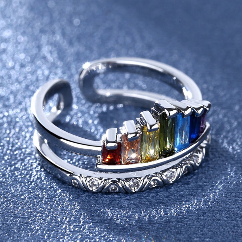 Nhẫn Nữ Hình Vương Miện Đính Đá Thời Trang