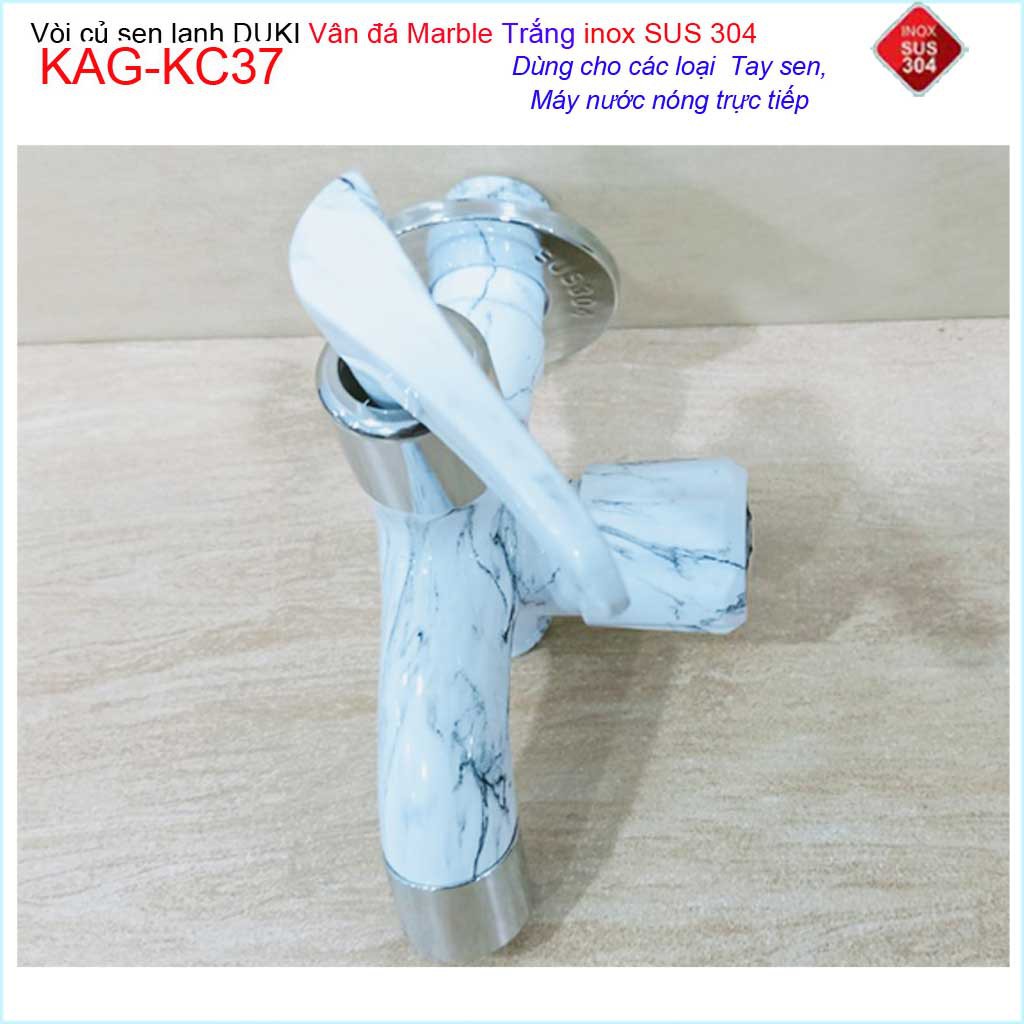 Vòi sen tắm vân đá marble Duki KAG-KC37, Củ sen tắm lạnh cao cấp đá marble