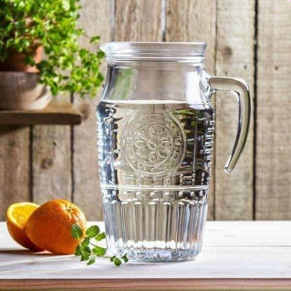 BÌNH DETOX/BÌNH NƯỚC THUỶ TINH CÓ LÕI ĐỰNG ĐÁ - MADE IN ITALY