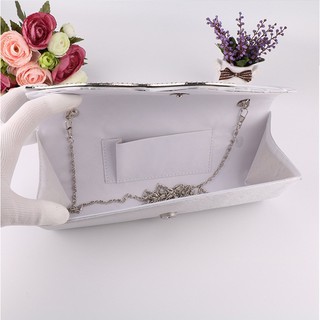Ví Clutch S Dự Tiệc - Màu Bạc [+ 3 Tất]