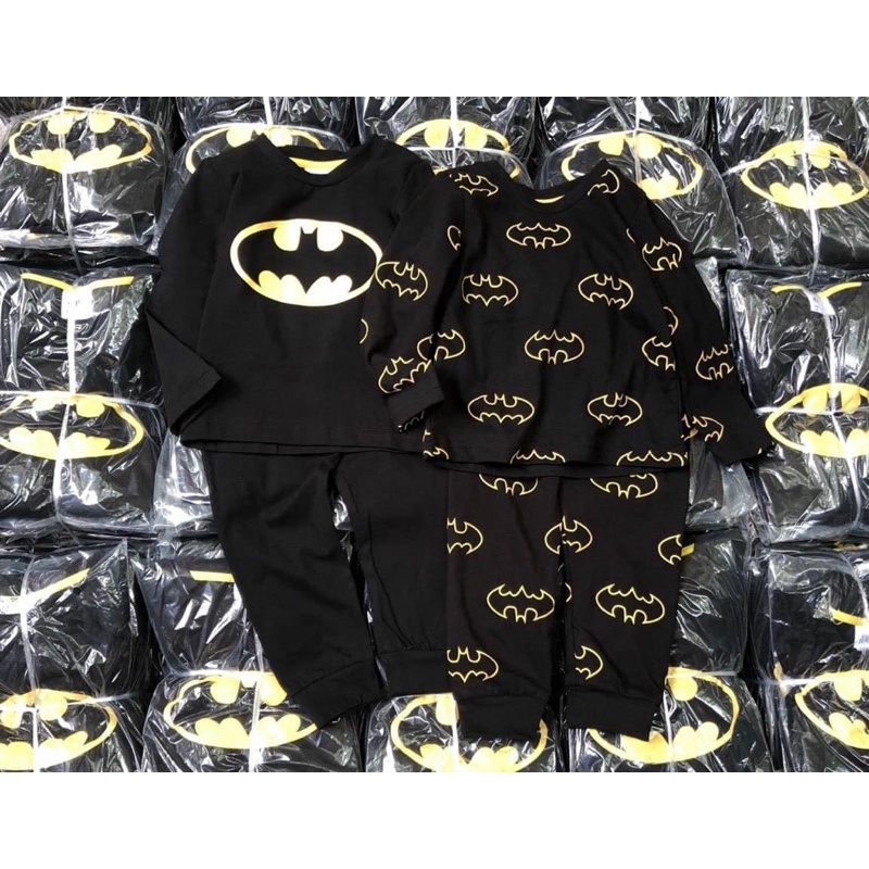 Set 2 bộ thun cotton Bat man bé trai