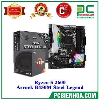 Combo ryzen 5 2600 + asrock b450m steel legend