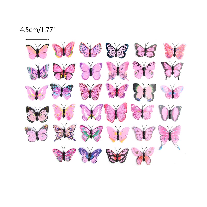 Kẹp Tóc Hình Bướm Màu Cầu Vồng Xinh Xắn Cho Nữ