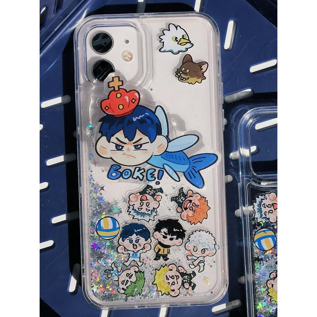Hàng đặt trước, Ốp điện thoại cát chảy Haikyuu, pop socket kageyama