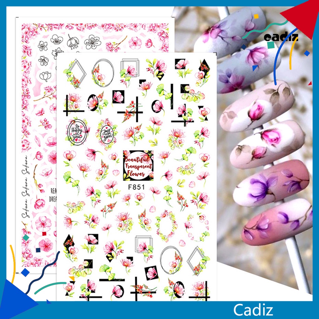 Miếng Dán Trang Trí Móng Tay Nghệ Thuật Nhiều Kiểu Họa Tiết Tùy Chọn