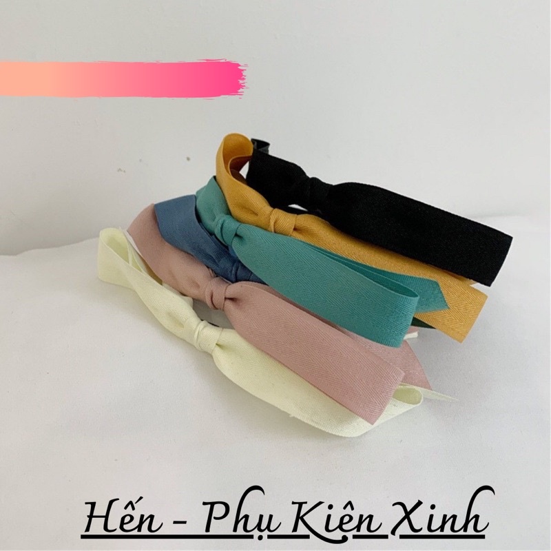 Bờm nơ xinh phong cách Hàn Quốc bằng chất liệu vải