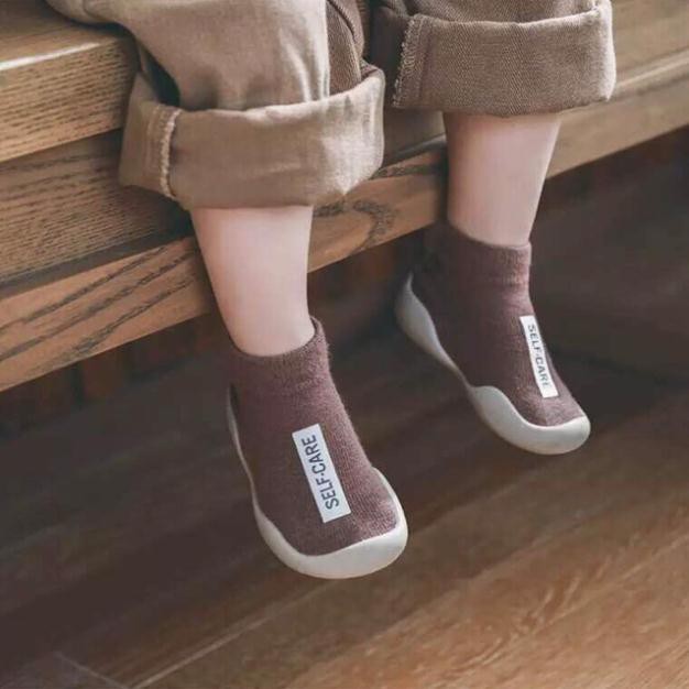 Giày bún tập đi cao cổ cho bé gia si