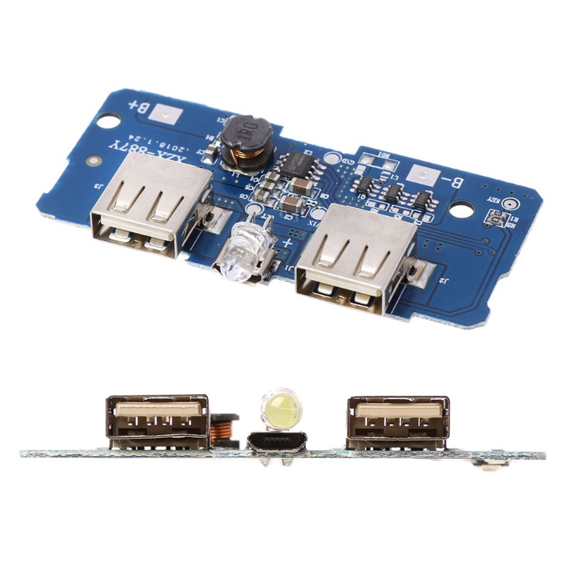 Bảng Mạch Tăng Áp bonj 5V 2A Dual USB 18650