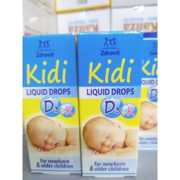 Kidi Liquid Drop D3+K.Bổ Sung D3K2 Cho Bé Từ Sơ Sinh.Chính Hãng Ba Lan