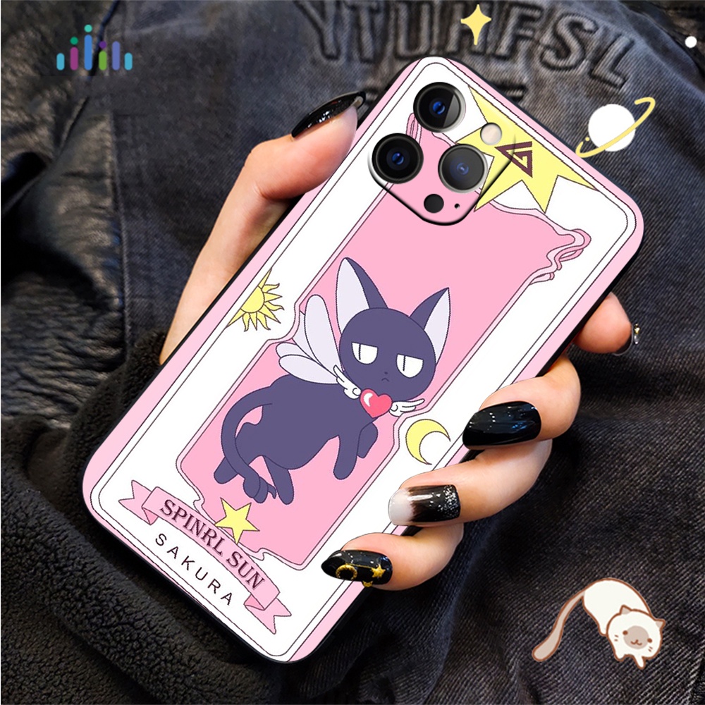 Mềm Ốp Điện Thoại Silicon Dẻo Họa Tiết Hoạt Hình Thủ Lĩnh Thẻ Bài sakura Cho iphone 7 8 7 + 8 + 6 + 6s + xr xs max 5 5s ni7