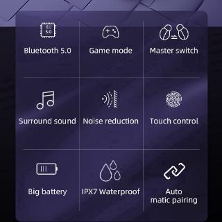 【COD】 Touch control AMOI V8 TWS 5.0 wireless bluetooth headset