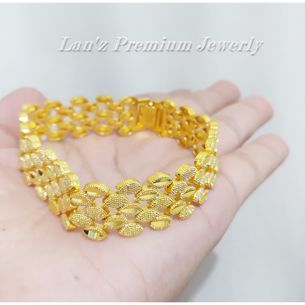 Vòng Tay Mạ Vàng 24K Sang Trọng Cao Cấp Cho Nữ