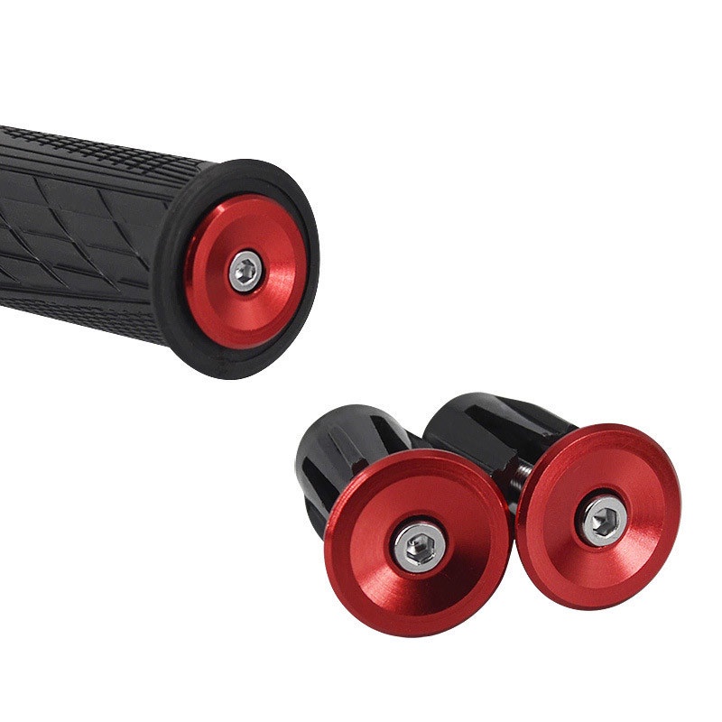 1 Pair Bike Handle Bar Cap Road Bike End Plugs MTB Handle Bar End Cap Bike Accessories Aluminum Alloy Grips Bar End Cap