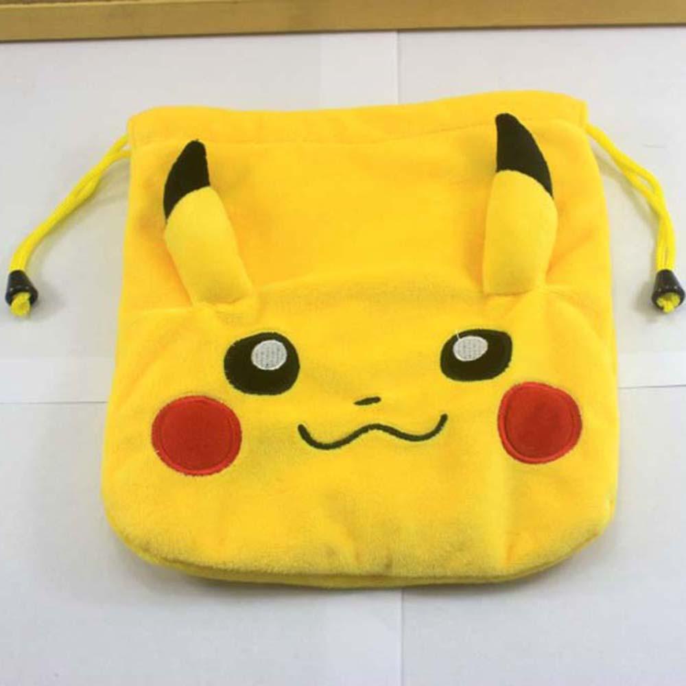 LILYES Túi Dây Rút Đựng Tiền Xu Hình Pokemon Nhồi Bông Đáng Yêu