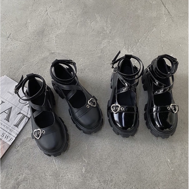 Giày sục Mary Jane phong cách Nhật Bản, phong cách Lolita thời trang dành cho nữ